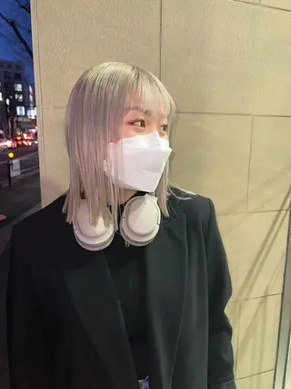 ミディアム カラー 韓国🩶Y2Kネイル 💫くれはのネイルデザイン