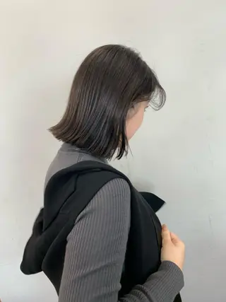 ショート カラー パーマ/ボブ/ 神戸/豊浦翔太のヘアスタイル