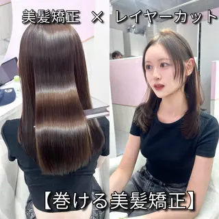 ロング 韓国/縮毛矯正/ カンタのヘアスタイル