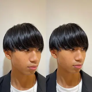 ショート メンズ 艶髪カラー/透明感 美髪/白髪/ﾑﾅｶﾀのヘアスタイル