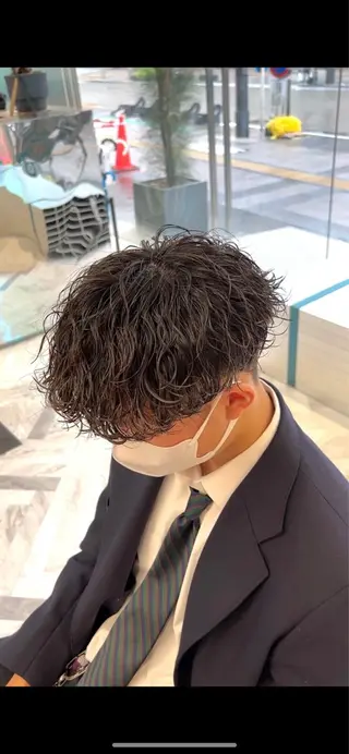 パーマ メンズ シャドウパーマ/ ルーズパーマ/メンズのヘアスタイル