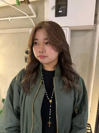 セミロング カラー ヘアアレンジ 海外/ハイトーン🪽 ☯️ami☯️のヘアスタイル