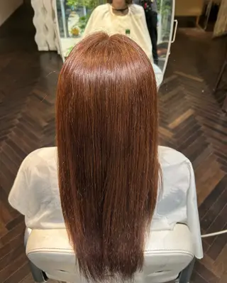 ロング カラー ツヤ髪💫髪質改善 透明感カラー仁平創太のヘアスタイル