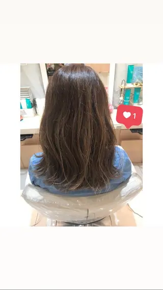 セミロング カラー 髪質改善/茅ヶ崎 マツモト リョウのヘアスタイル