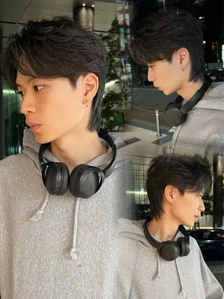 メンズ 毛流れフェザー スタイル🔹竹内凌のヘアスタイル