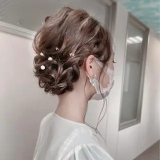 ヘアアレンジ 松井那津子 /ハイライトブリーチのヘアスタイル