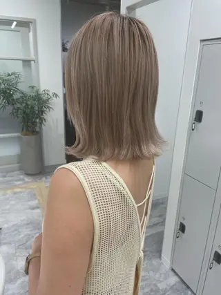 セミロング 顔周り🇰🇷韓国 レイヤー/モエのヘアスタイル