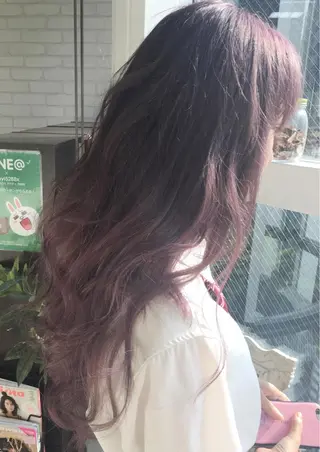 ロング カラー ヘアアレンジ エクステの神様 ▫️原島ユウヤ▫️のヘアスタイル