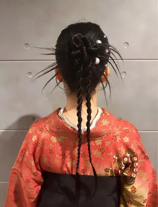 ロング ヘアアレンジ 吉野 華乃のヘアスタイル