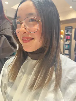 セミロング RIO 福岡美容師のヘアスタイル