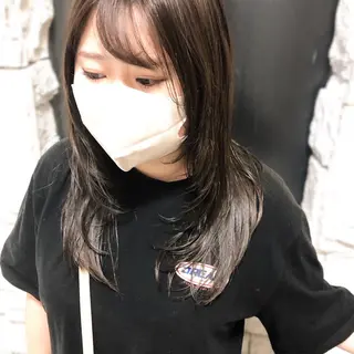 セミロング カラー ヘアアレンジ ainico+所属・メンズ特化✂️栗原 侑也のヘアスタイル