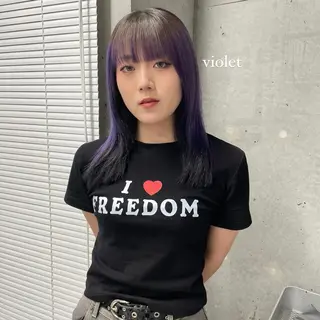 セミロング カラー ハイトーン/ボブ /HBL/AYUNAのヘアスタイル