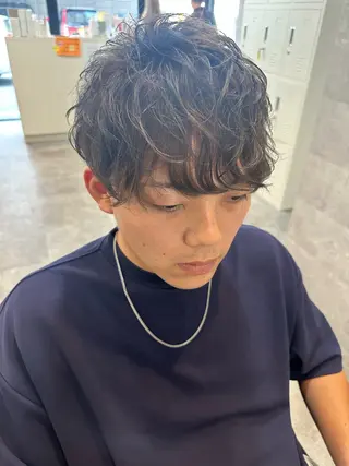 パーマ メンズ Bleachi 大宮West所属・鈴木拓也 メンズカットのヘアスタイル