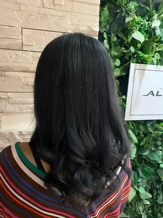 セミロング 韓国ヘア×ハイトーン AYA💫のヘアスタイル