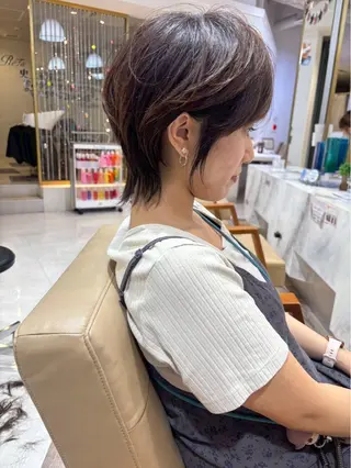ショート ヘアーメイクウィル野田阪神店所属・Yuu/レイヤー/ ハイライト/髪質改善のヘアスタイル