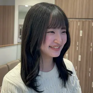 ミディアム カラー 𓍯暖色/韓国風 田中沙羅‎𓍯のヘアスタイル