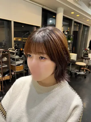 ショート パーマ 【髪質改善/縮毛矯正 /カラー】ホサカのヘアスタイル