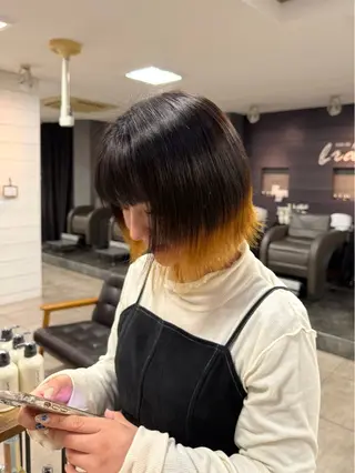 カラー ハイトーンカラー✨ 慶田玲和のヘアスタイル