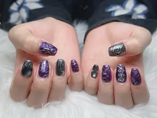 ネイル 【Eclat ｴｸﾗ】nail＆beauty所属・Eclat〔ｴｸﾗ〕 MOEKA𝜗𝜚*のネイルデザイン