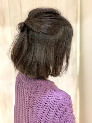 ミディアム ヘアアレンジ 石沢 知康のヘアスタイル