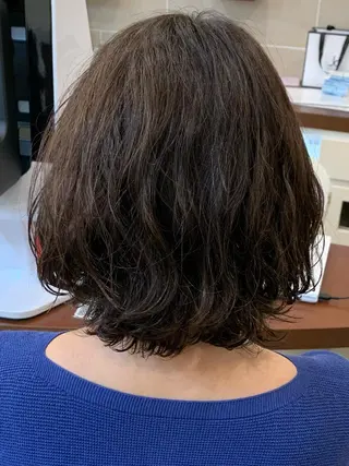 セミロング パーマ 三ツ井凌 【ヘアケアサロン】のヘアスタイル