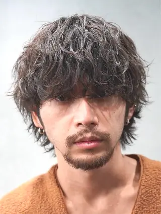 ミディアム パーマ メンズ fifth名駅所属・メンズパーマ 名古屋/水谷颯のヘアスタイル