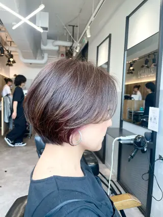ショート カラー 色気レイヤー& ショートはお任せ🌟のヘアスタイル