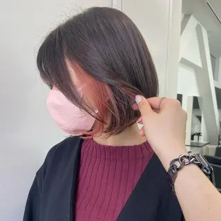 ミディアム 韓国レイヤー/ヘア カラー🎀ayamiのヘアスタイル