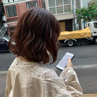 ミディアム 韓国ヘア🦋 MIYUのヘアスタイル