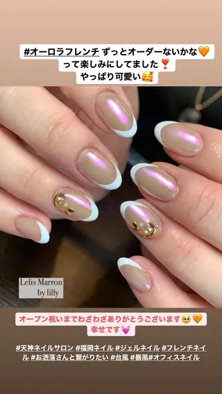 ミディアム ネイル Lelis Marron所属・岸 侑李のネイルデザイン