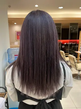 セミロング カラー なつな/ 透明感カラーのヘアスタイル