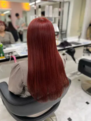 ロング カラー ヘアアレンジ 🥀レイヤー×ハイト ーントレンドヘア🥀のヘアスタイル