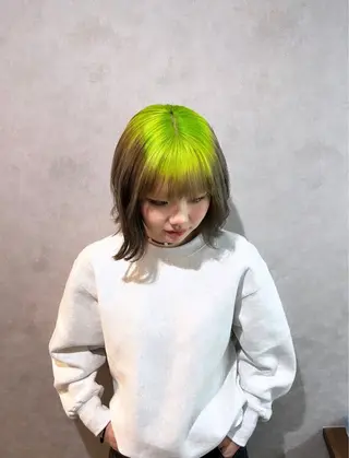 ミディアム カラー QUON.伊勢崎店所属・ブリーチ＆ハイトーン 歌 心のヘアスタイル