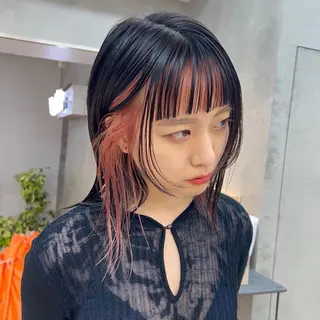 ミディアム カラー ハイトーンカラー/ さらさのヘアスタイル