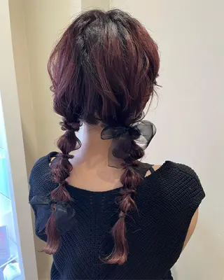 ロング ヘアアレンジ サソウ ユリエ🥥のヘアスタイル