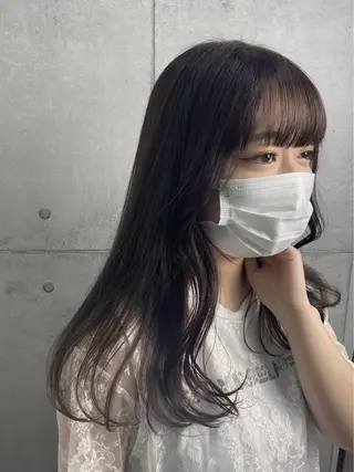 ロング 顔周り🇰🇷韓国 レイヤー/モエのヘアスタイル