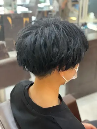 ショート パーマ 静岡/草薙パーマ メンズバレイヤージュのヘアスタイル