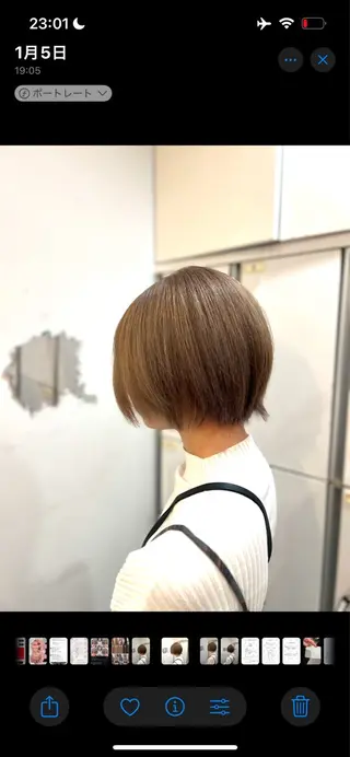 ショート カラー インナー/デザイン/ 白髪染め/しゅうとのヘアスタイル