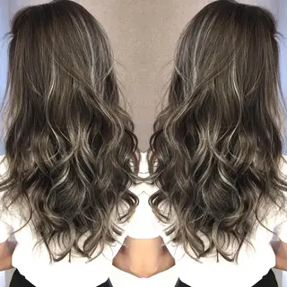 ロング カラー 井上 一平のヘアスタイル