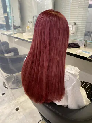 セミロング カラー ヘアアレンジ ダブルカラー 韓国ヘアKYONのヘアスタイル