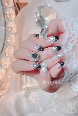 ネイル 23時まで❤︎韓国、 ワンホンネイルのネイルデザイン