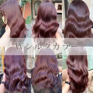 ロング カラー ブリーチなし✨艶髪 カラー𓃲YAGIのヘアスタイル