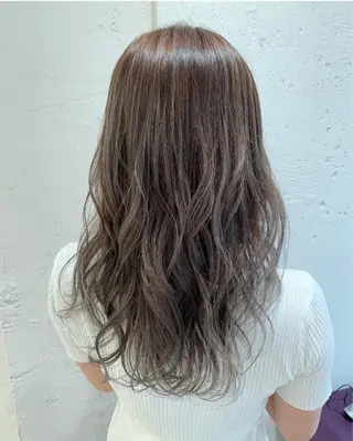 ロング カラー パーマ 韓国ヘア🇰🇷/ レイヤーカット✂︎のヘアスタイル