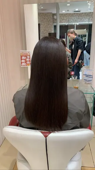 セミロング カラー 木村 優奈/縮毛矯正/艶髪のヘアスタイル