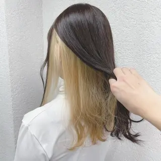 ロング カラー 🔥ブリーチカラー 槙川のヘアスタイル