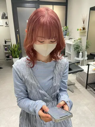 ミディアム 🌸インナーカラー 🌸藤井春華のヘアスタイル