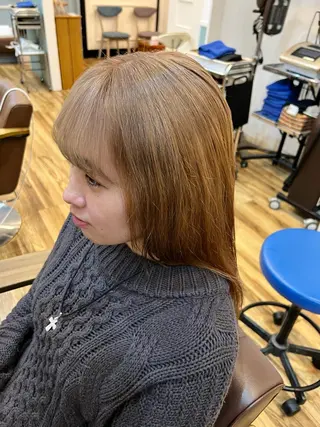 ロング カラー 🐰ハイトーンカラー 畠山　渡🐰のヘアスタイル