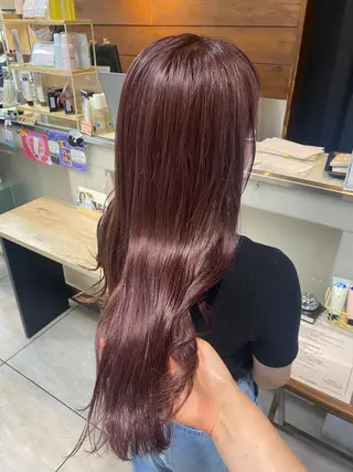 ロング カラー ヘアアレンジ HAIRSALONLOOP所属・川上 麻梨阿のヘアスタイル