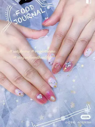 ショート カラー ネイル パンダ ネイルのネイルデザイン