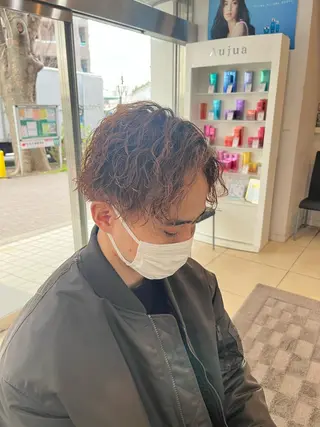 ショート パーマ メンズ 韓国風メンズ/毛流れ ヘアなら須田龍世のヘアスタイル